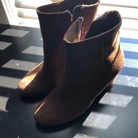 Christian Siriano Payless Brown Booties, Suede - Picture 2 of 6